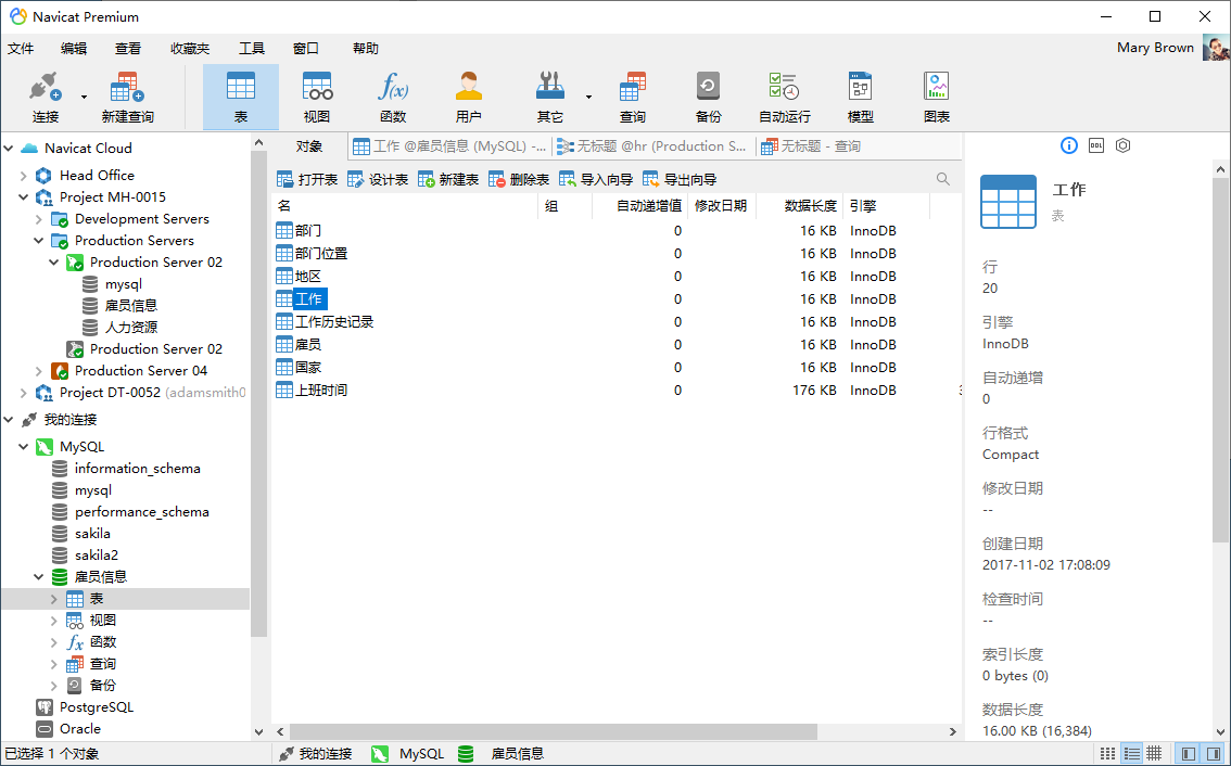 Navicat Premium GUI